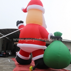 Shopping Mall Christmas Decoration Giant Inflatable Christmas Advertising Inflatable Santa Claus