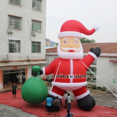 Shopping Mall Christmas Decoration Giant Inflatable Christmas Advertising Inflatable Santa Claus