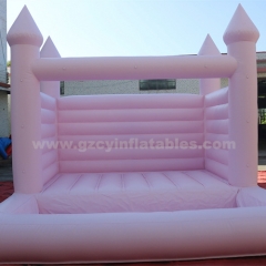 Commerical PVC Pink Inflatable Wedding Bounce House Bouncy Castle for Party