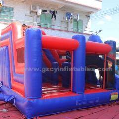 Spiderman Inflatable bouncer Backyard Kids bouncy castle inflatable Bounce House Slide with Pool