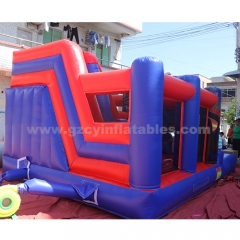 Commercial PVC Inflatable Spiderman Jumping Castle Bounce House Slide Combo