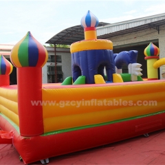 commercial playground outdoor bounce house with slides inflatable fun city castle