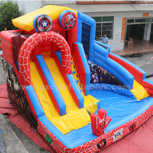 Commercial Inflatable Water Slide bounce Castle Slide with Pool