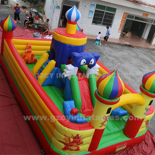 Customized Amusement Inflatable Combo Bouncer Inflatable Bounce House For Kids