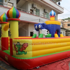 commercial playground outdoor bounce house with slides inflatable fun city castle
