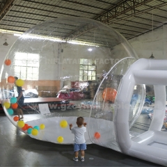 Outdoor PVC dome transparent tent bubble house party camping camping transparent tent with balloons