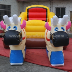 Custom New Design Christmas Decoration Inflatable Christmas Carriage