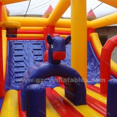 Commercial children's inflatable jumping castle inflatable obstacle course