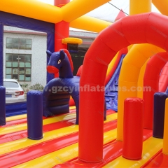 Commercial children's inflatable jumping castle inflatable obstacle course