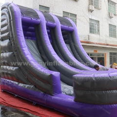 Commercial Grade PVC Inflatable Double Water Slide with Pool