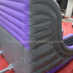 Commercial Grade PVC Inflatable Double Water Slide with Pool