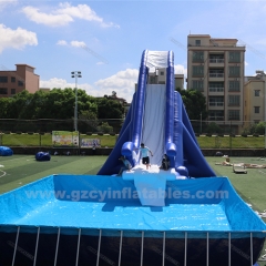 commercial Large inflatable water slide for adult, inflatable swimming pool water slide