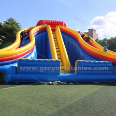Giant inflatable water slides, inflatable double triple lane slip slide