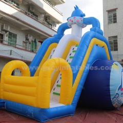 Commercial Kids Inflatable Penguin Slide With Pool