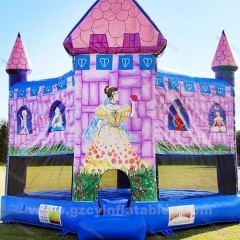 Inflatable bouncer princess pink bounce house
