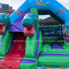 Inflatable Dinosaur Jumping Castle Slide