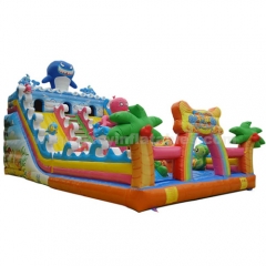 Large Ocean Inflatable Bouncer Castle Jumping Bounce Castle