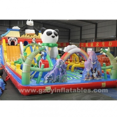 Inflatable Kids Panda Playground Jumping Castle