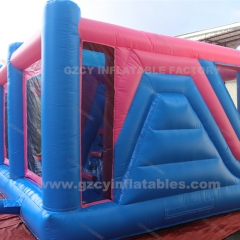 Unicorn inflatable obstacle course inflatable jumping trampoline castle combo