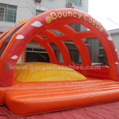 Sun theme inflatable bouncer castle bounce house