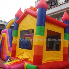 PVC Inflatable Jumping Castle Water Slide with Pool