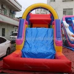 PVC Inflatable Jumping Castle Water Slide with Pool
