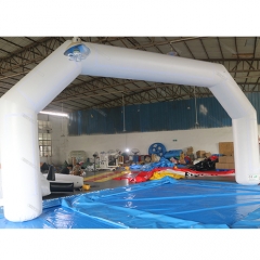 Commercial white inflatable arch