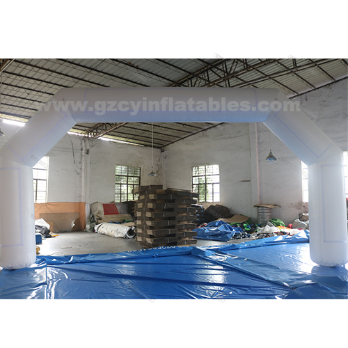 Commercial white inflatable arch