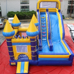commercial inflatable bouncy castle slide combo for kids