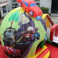 outdoor playground car bounce house, party inflatable car dome castle