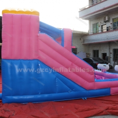 Large PVC Inflatable Water Slide With Pool For kids