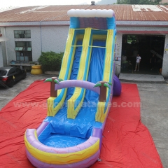 Commercial Big Inflatable Water Slide with pool for Kids