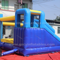 PVC kids inflatable bouncer castle with slide