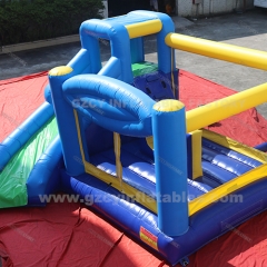 PVC kids inflatable bouncer castle with slide