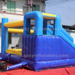 PVC kids inflatable bouncer castle with slide