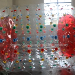 Red Inflatable Water game roller ball