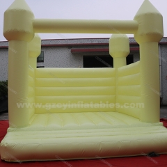 Yellow inflatable wedding bounce house