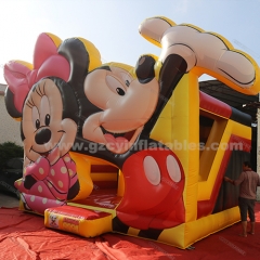 Mickey themed inflatable castle bounce house