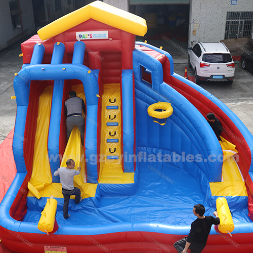 PVC Inflatable Water Slide With Pool for kids