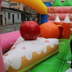 Candy theme inflatable jumping castle amusement park bouncy house