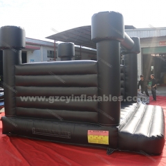 Black inflatable party jumping castle