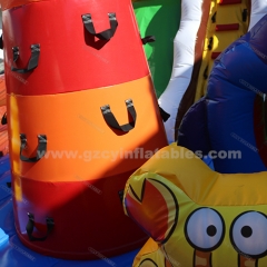 Inflatable pirate ship castle with slide