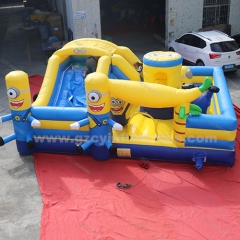 Minion Inflatable Amusement Park Jumping Castle Combo