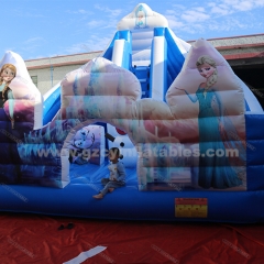 Inflatable Frozen bouncy combo with slide