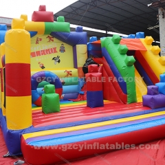 kids Party inflatable jumping castle slide combo