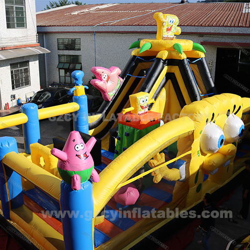 SpongeBob Theme Amusement Park Inflatable Jumping Castle