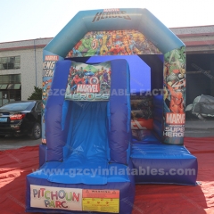 inflatable bouncer castle combo with slide for kids