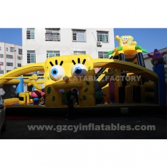 SpongeBob Theme Amusement Park Inflatable Jumping Castle