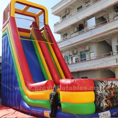 Giant inflatable dry slide