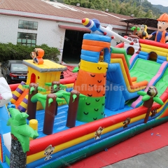 commercial kids playground bouncy castle slides inflatable amusement park